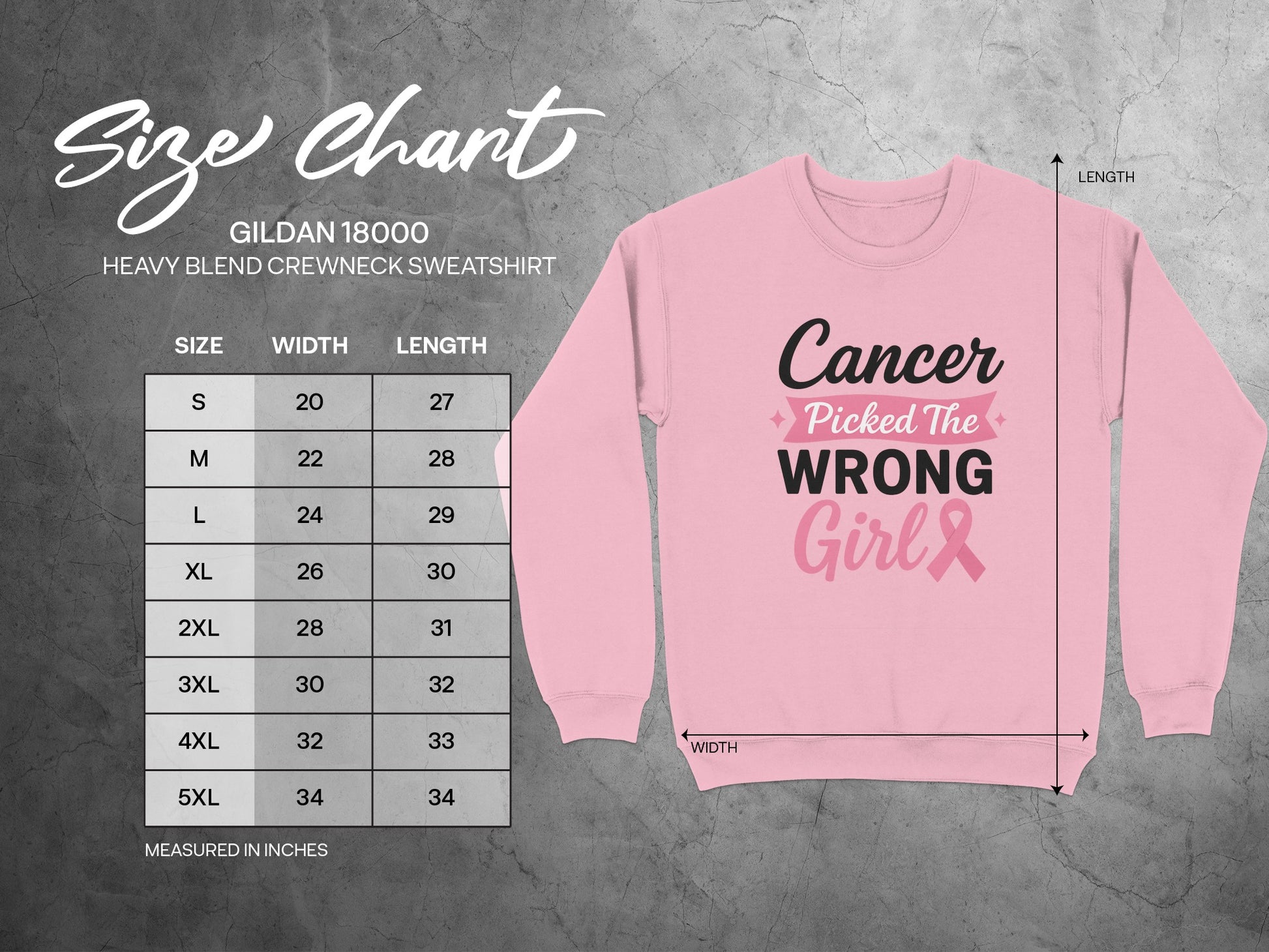 Cancer Picked The Wrong Girl Sweatshirt Product