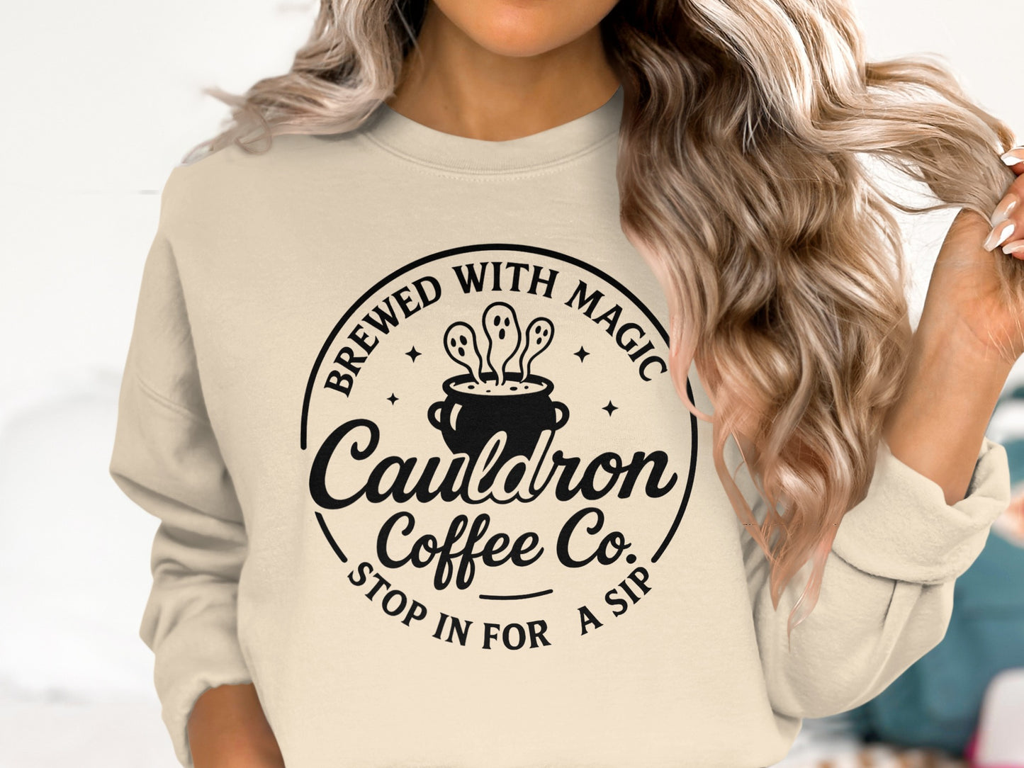 Brewed With Magic Cauldron Coffee Co Sweatshirt product