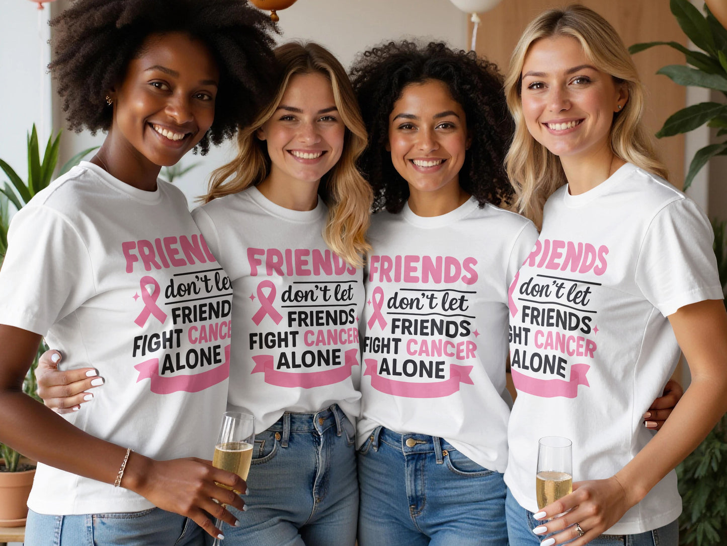 Friends Don't Let Friends Fight Cancer Alone T-shirt product