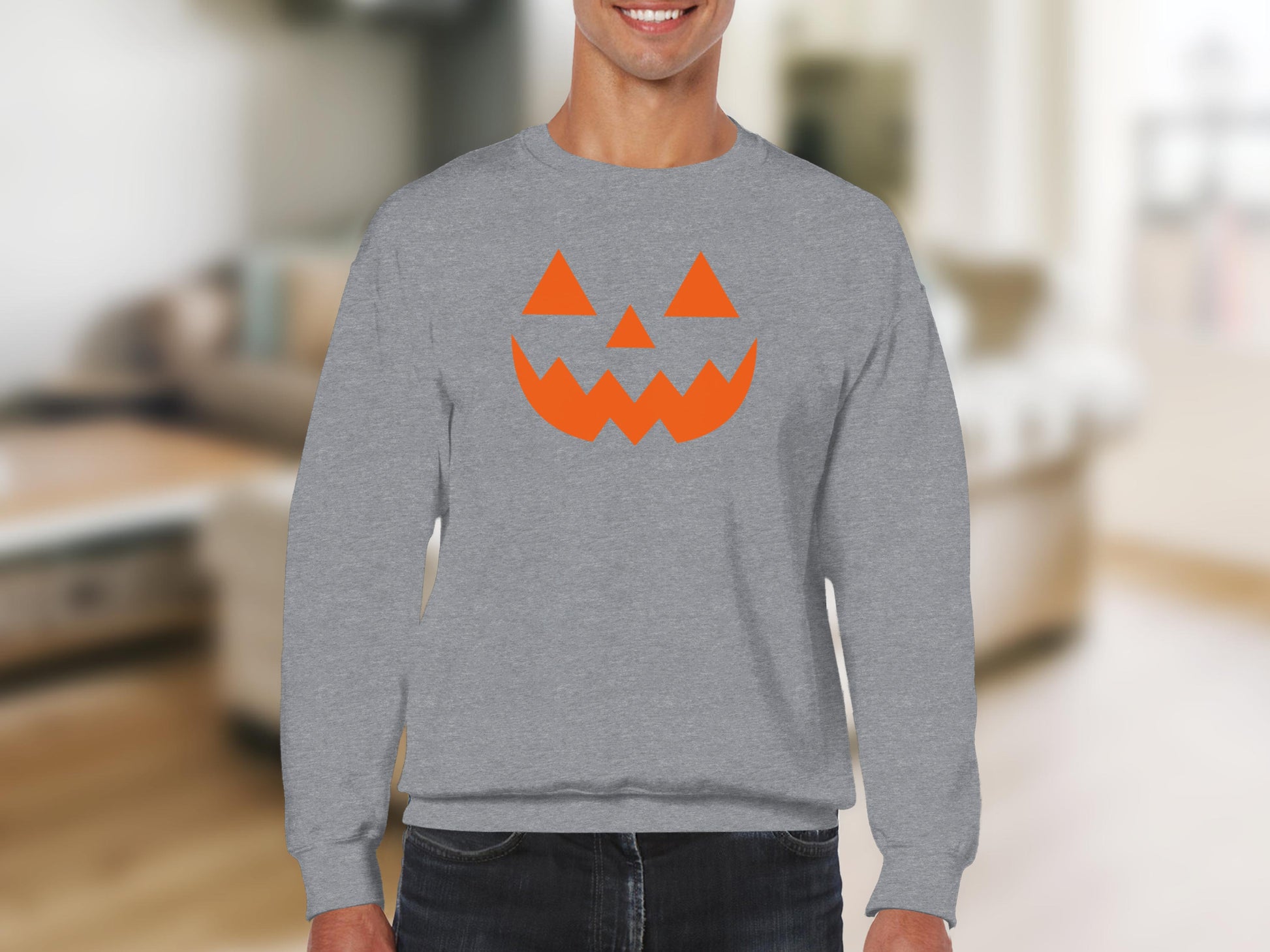 Spooky Jack O Lantern Halloween Sweatshirt product