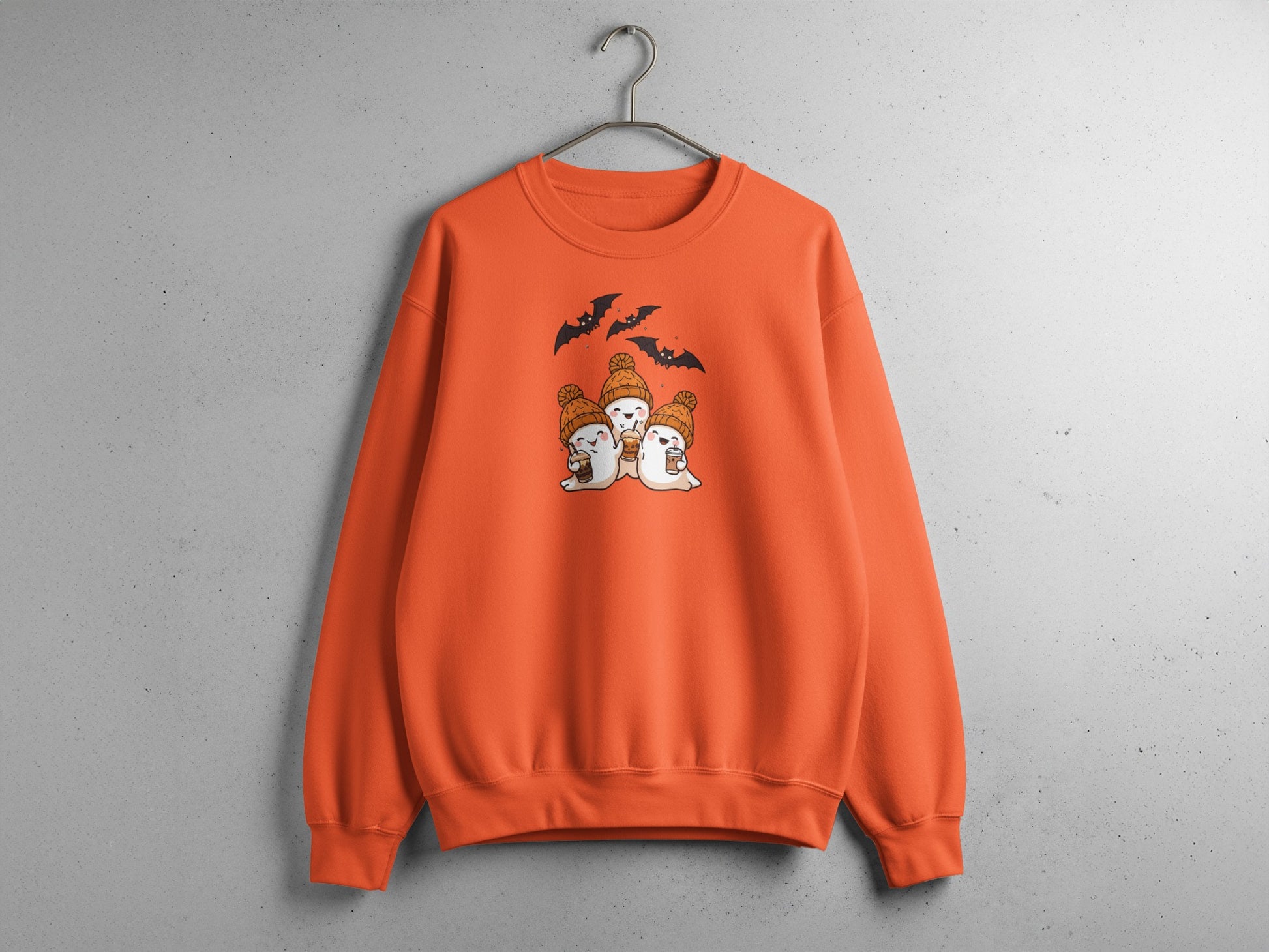 Adorable Halloween Themed Dog and Ghost Sweatshirt product