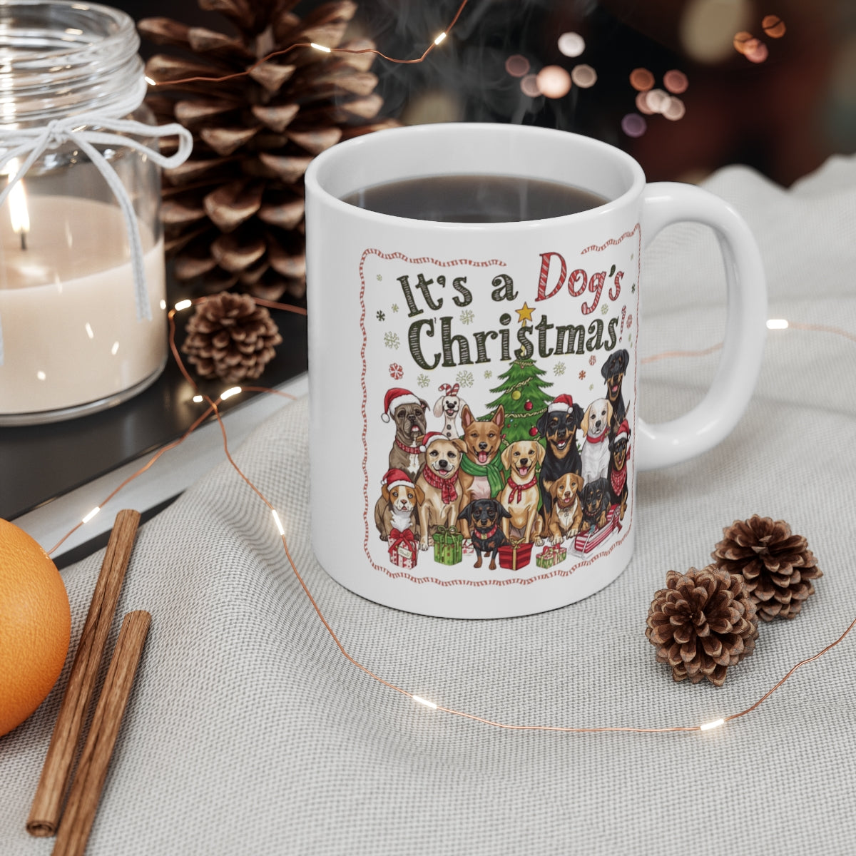 It's a Dog's Christmas Festive Mug For The Holidays