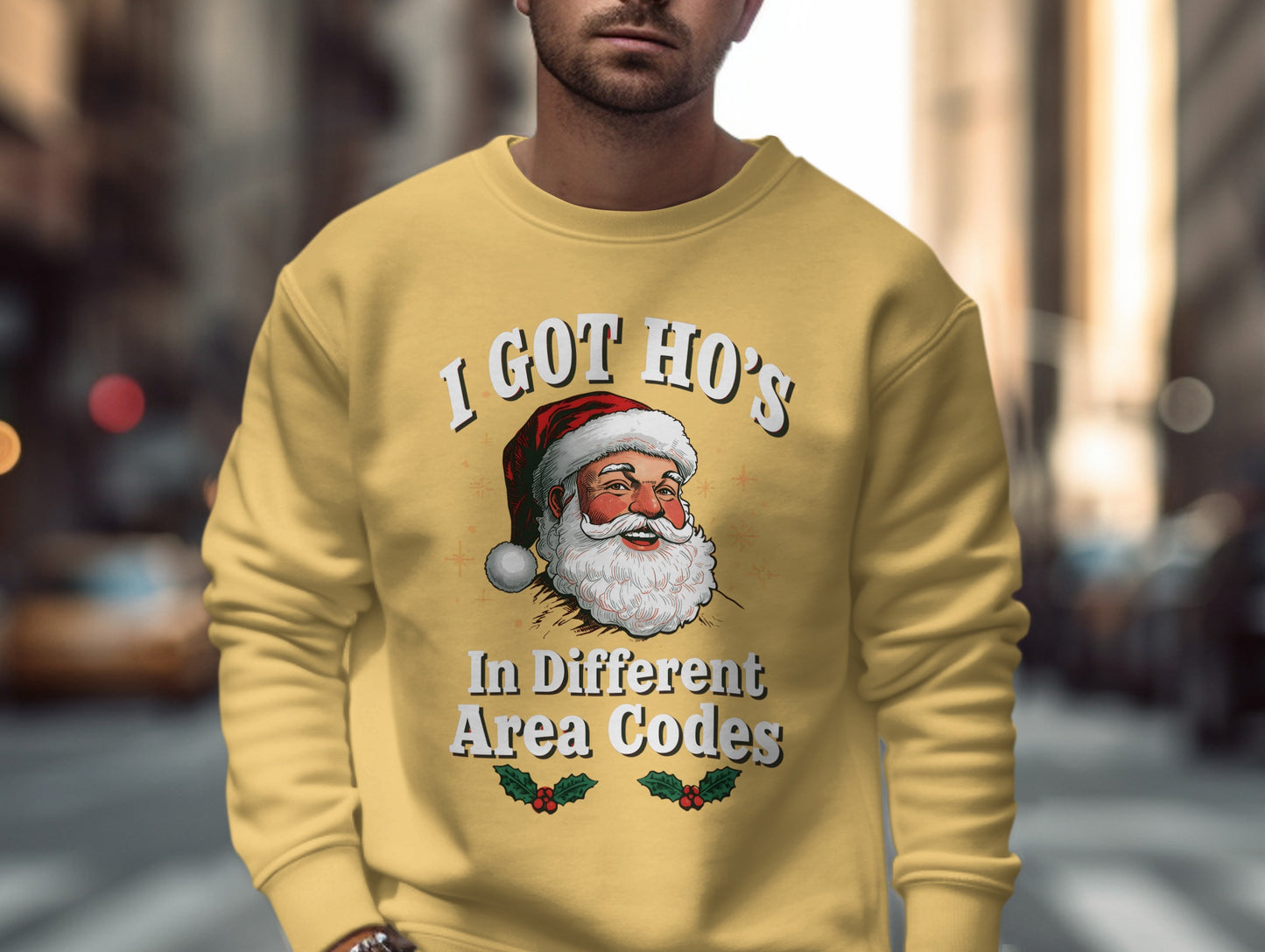 I Got Ho's In Different Area Codes Santa Sweatshirt