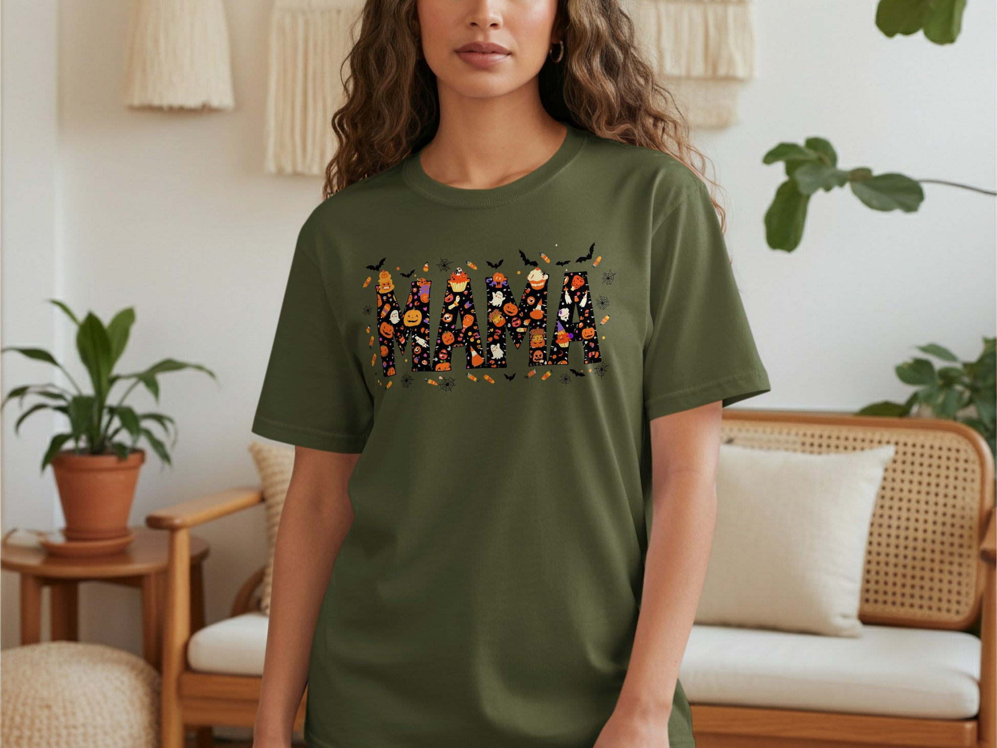 Halloween Themed Mama T-Shirt Unique Product