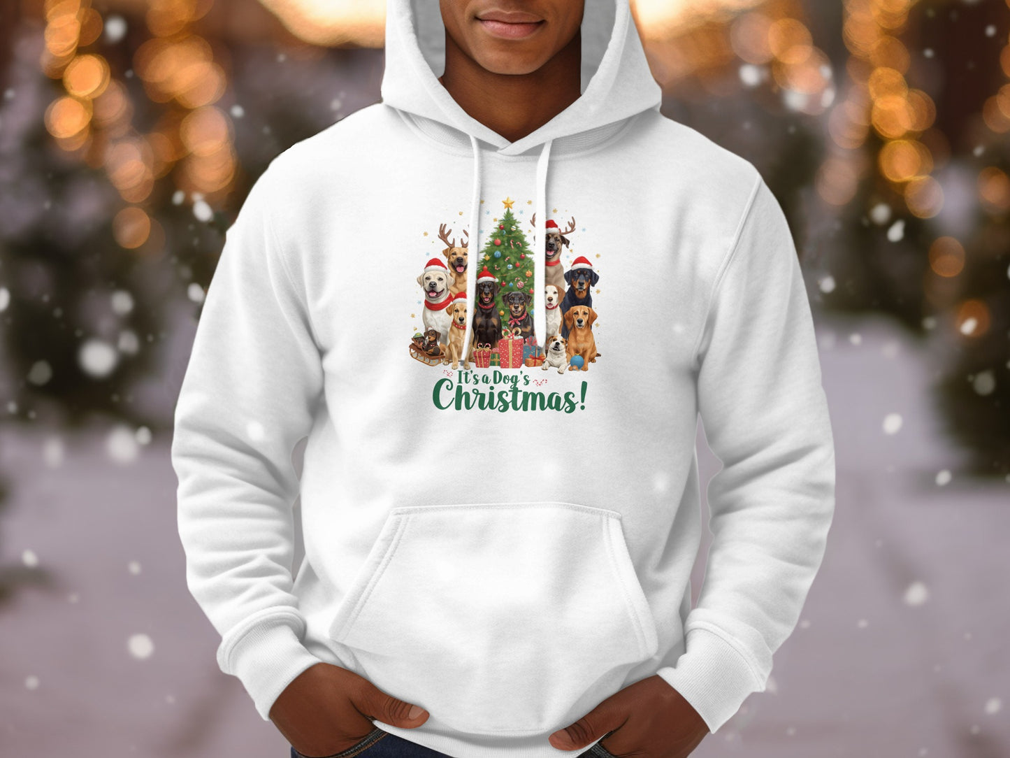 It's a Dog's Christmas Festive Hoodie
