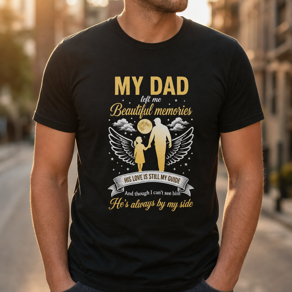 Dad's Eternal Guide Memorial T-Shirt – Claude lifestyle city 2