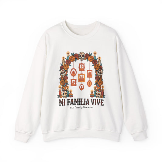 Mi Familia Vive | Day of the Dead Ofrenda Sweatshirt