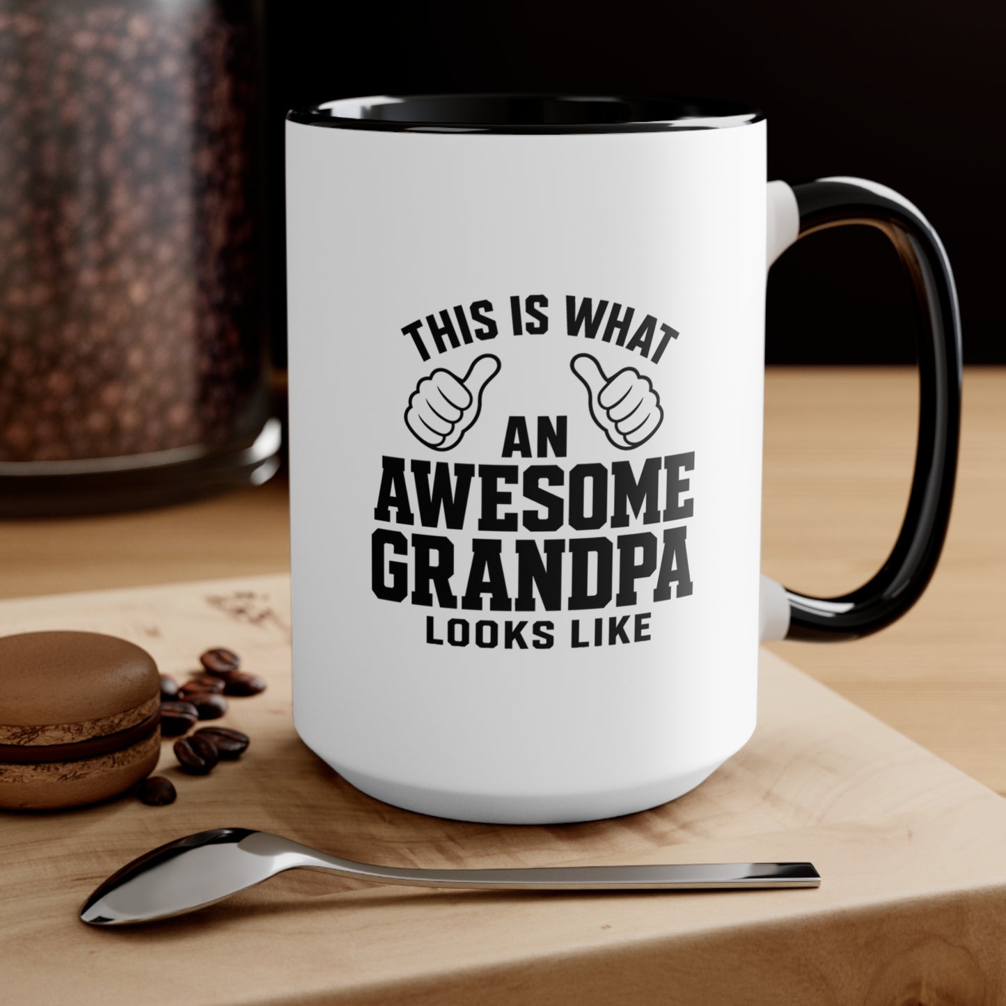 This Is What An Awesome Grandpa Looks Like Accent Mug