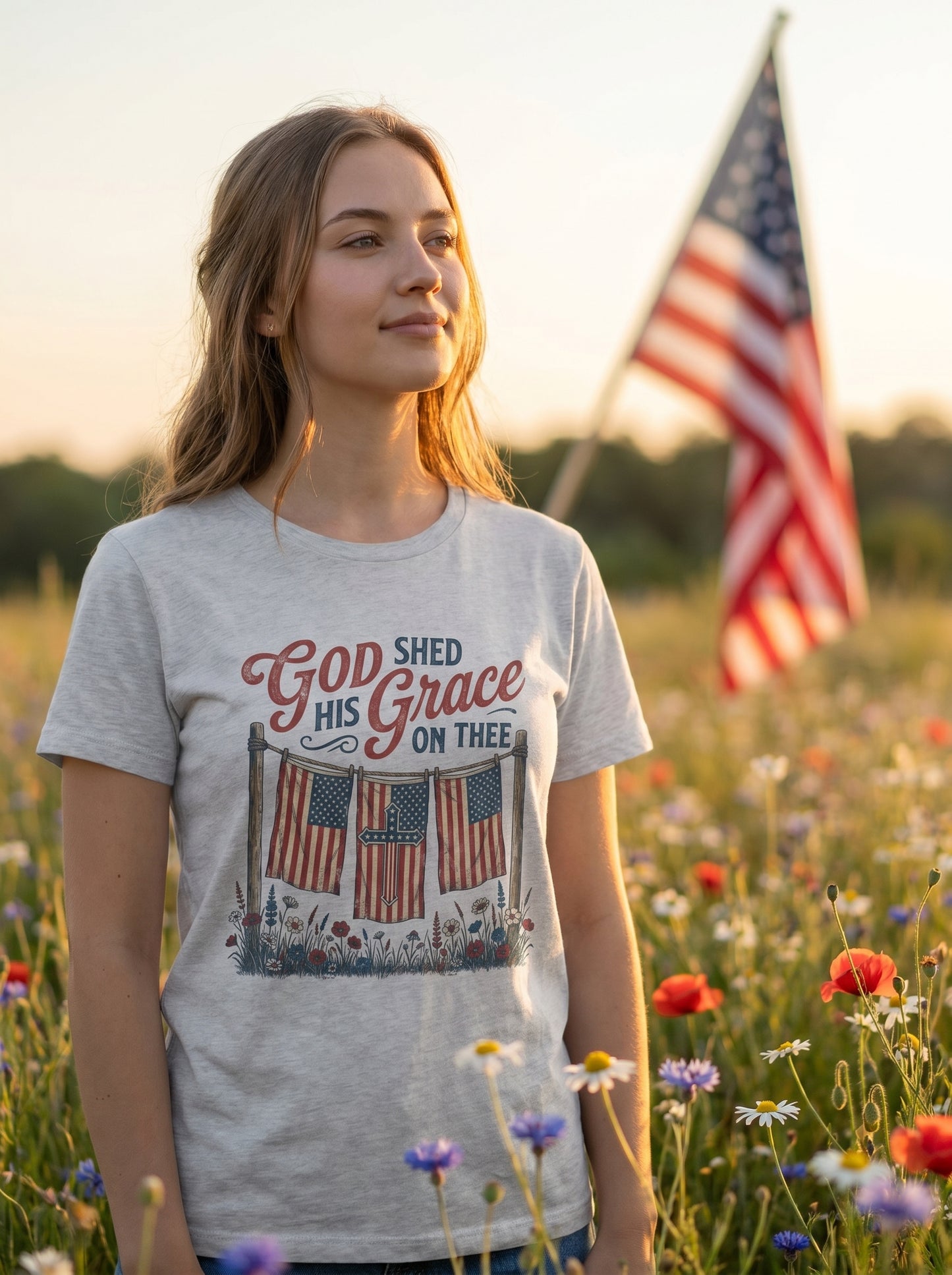 Heritage Grace Patriotic T-Shirt