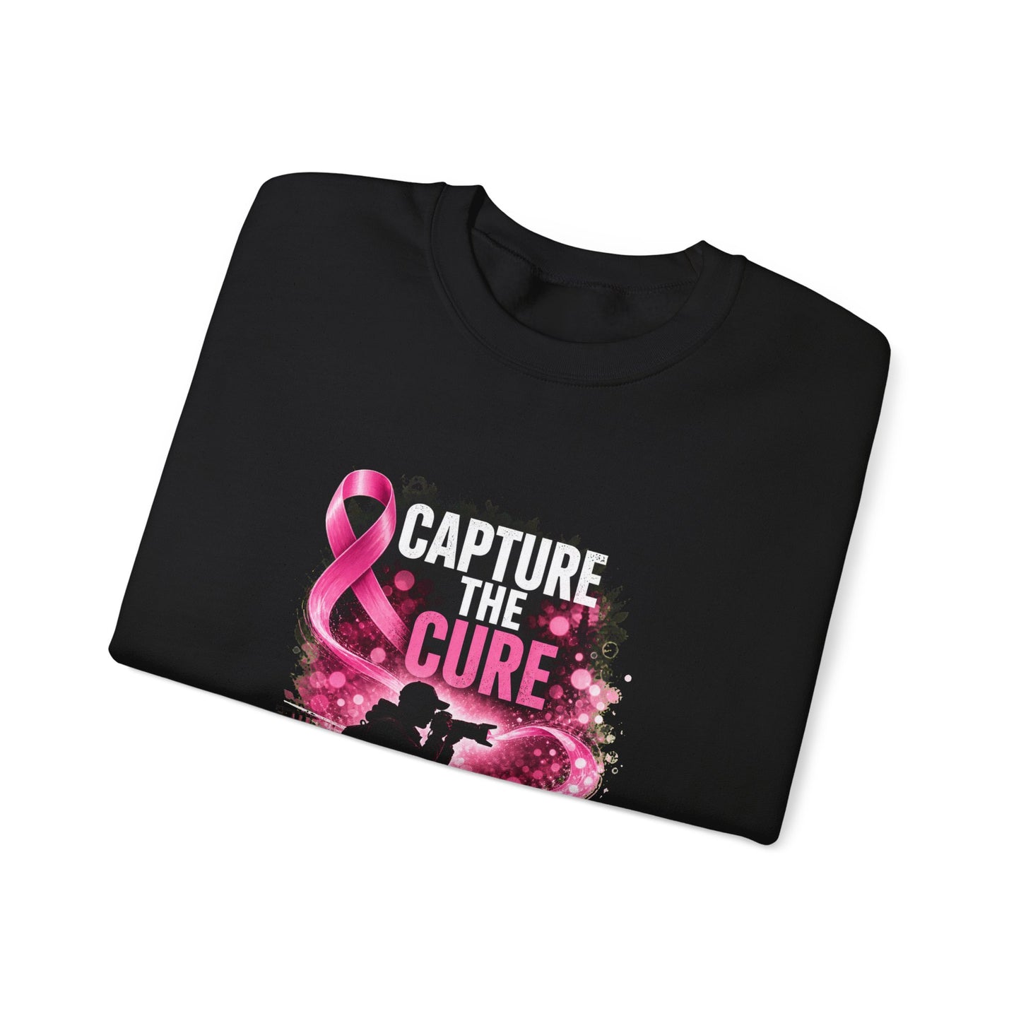 Capture the Cure | Breast Cancer Awareness Unisex Crewneck Sweatshirt