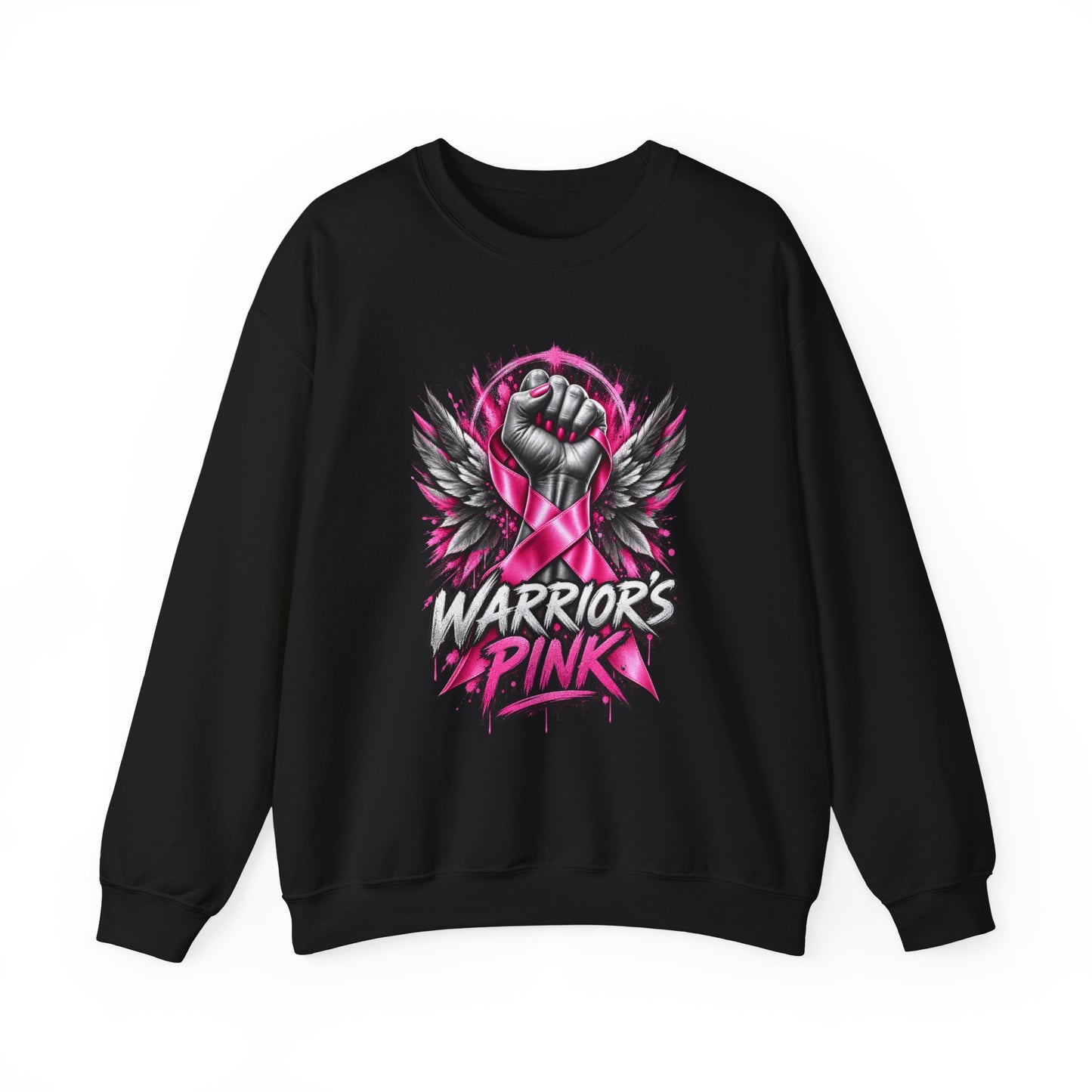 Warrior's Pink | Breast Cancer Awareness Unisex Crewneck Sweatshirt