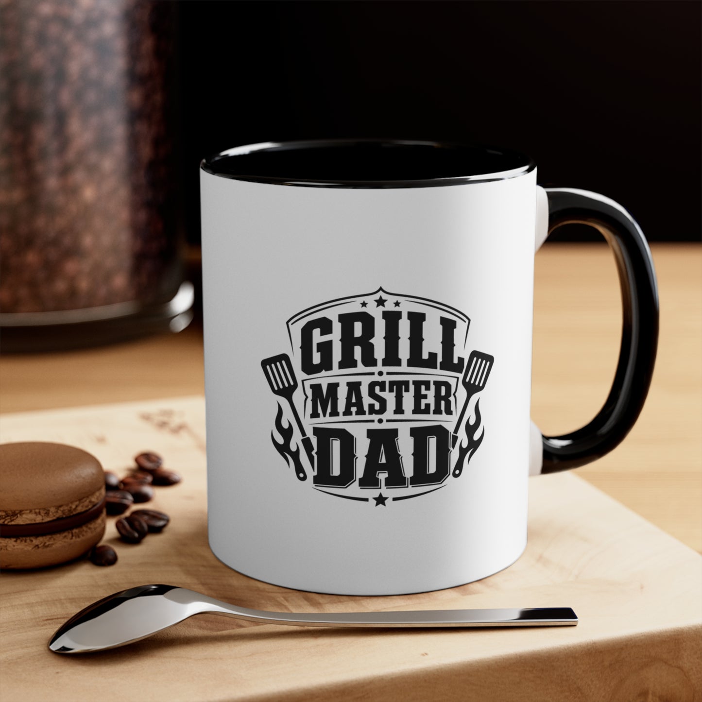 Grill Master Dad Accent Mug