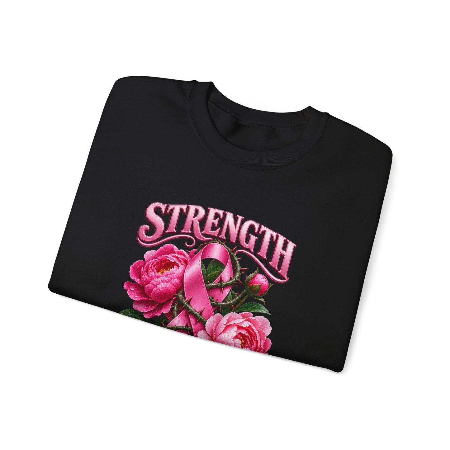 Strength in Pink | Breast Cancer Awareness Unisex Crewneck Sweatshirt