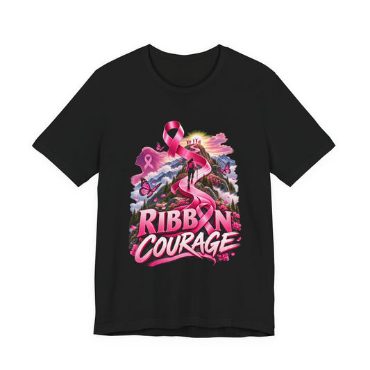 Ribbon Courage | Breast Cancer Awareness Unisex T-Shirt