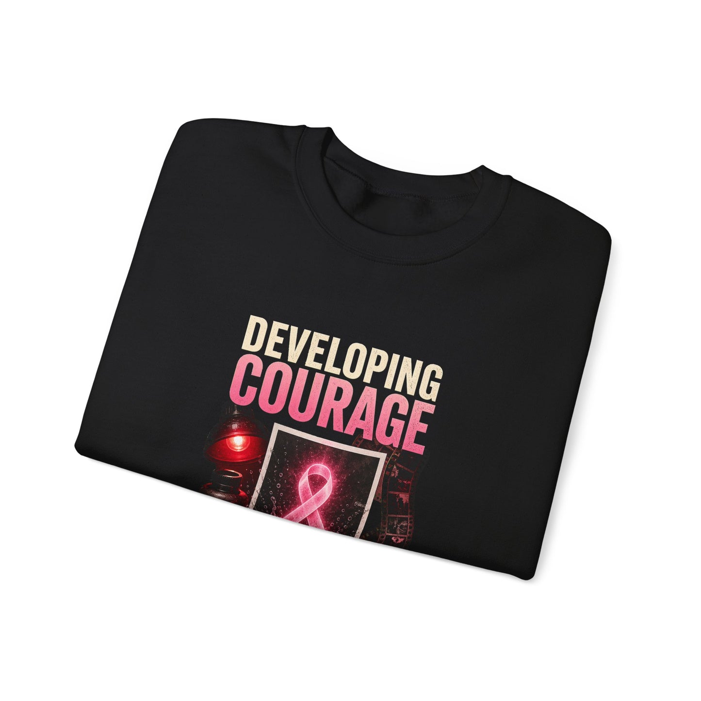 Developing Courage | Breast Cancer Awareness Unisex Crewneck Sweatshirt