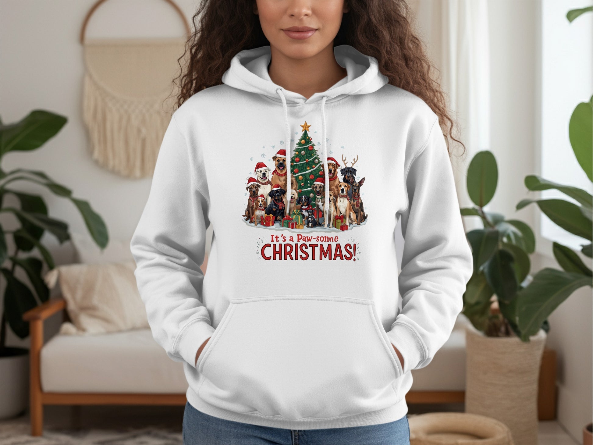 It's a Paw-some Christmas Festive Hoodie