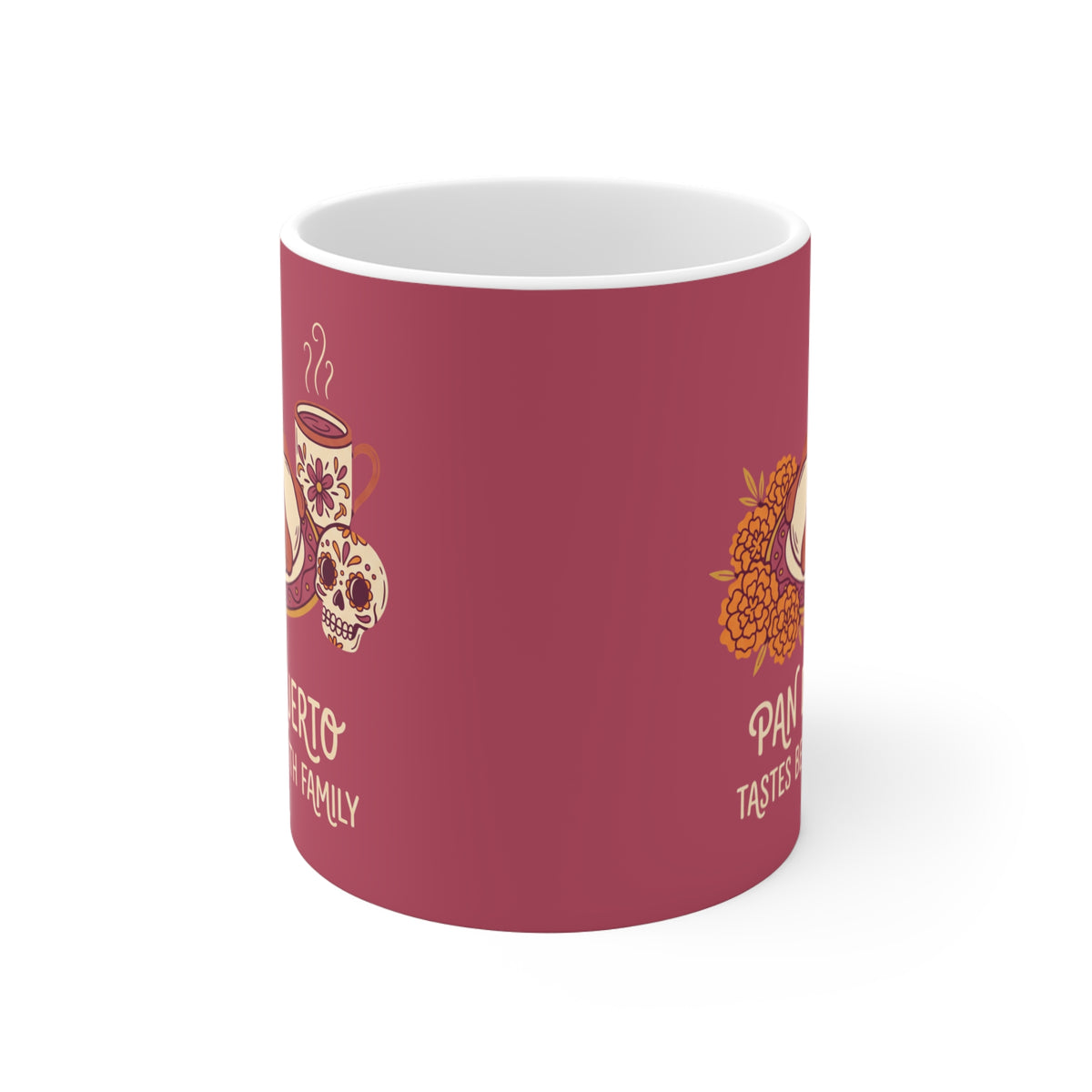 Pan de Muerto Tastes Better With Family | Day of the Dead Mug