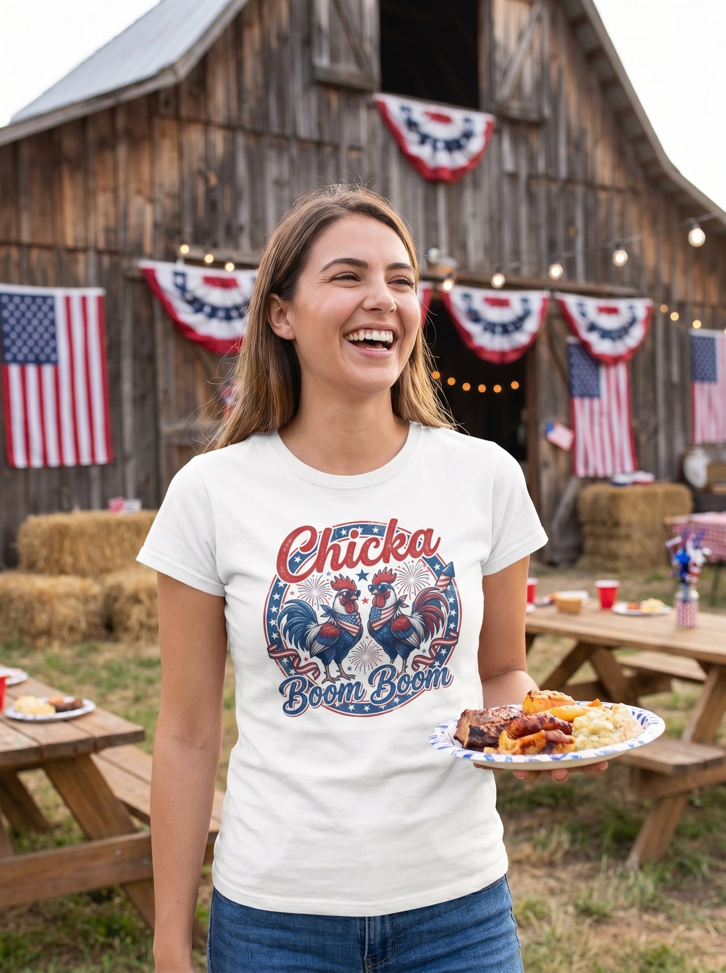 Chicka Boom Boom Roosters T-Shirt