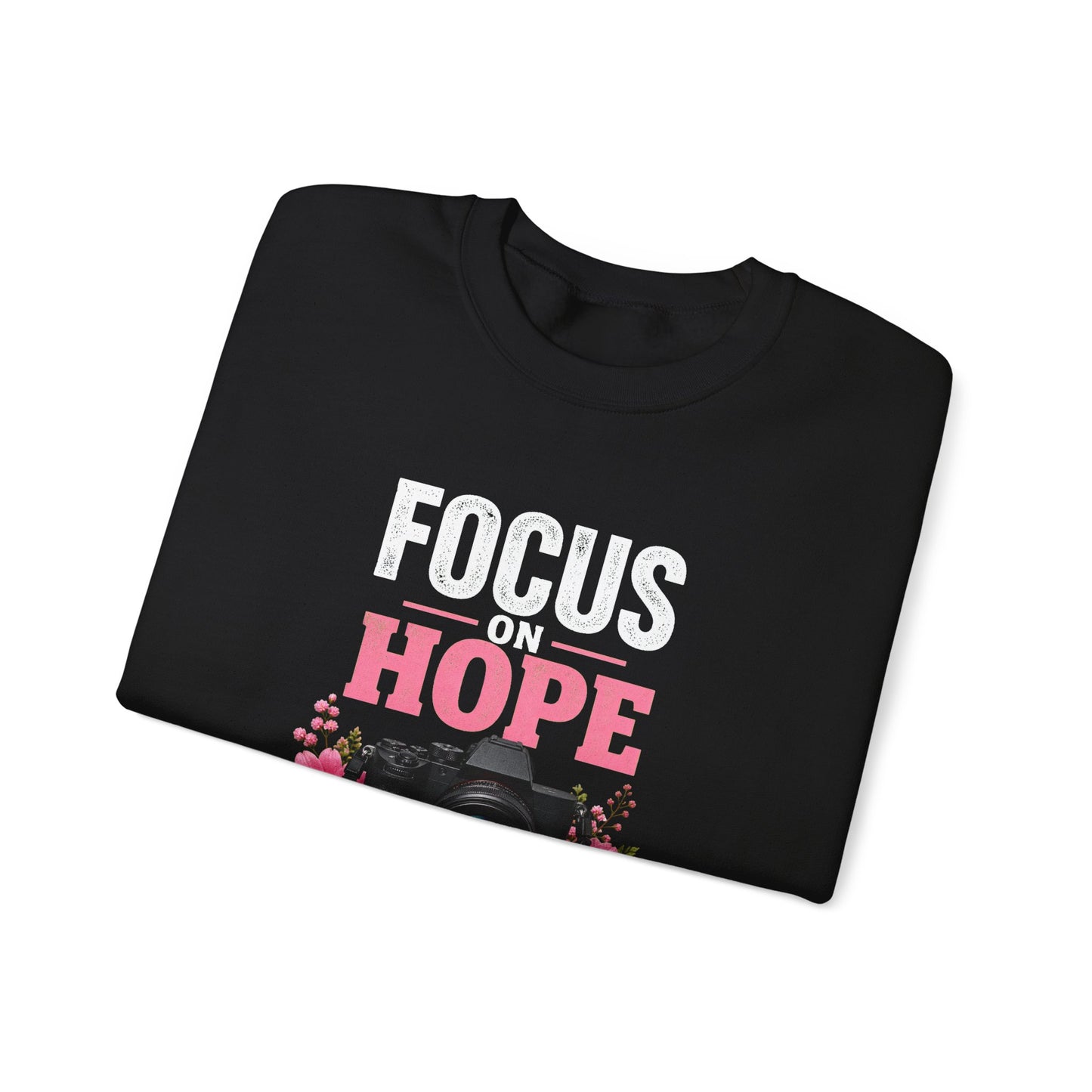 Focus on Hope | Breast Cancer Awareness Unisex Crewneck Sweatshirt