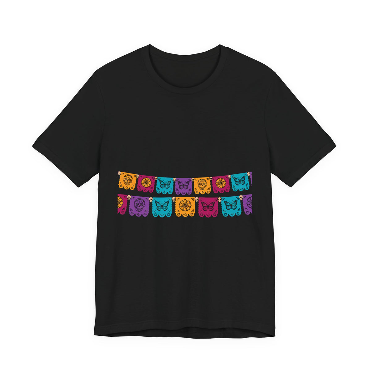 Papel Picado | Día de los Muertos Chest Wrap T-Shirt