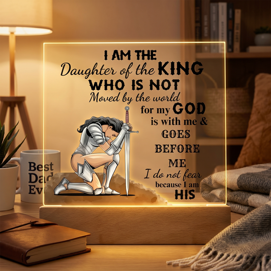 Daughter of a King Acrylic V2 - Father's Day lifestyle