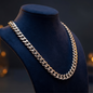 Cuban Link - velvet display lifestyle