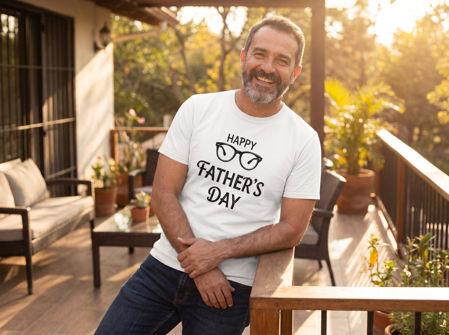 Happy Father's Day Spectacles T-Shirt | Classic Dad Gift Tee