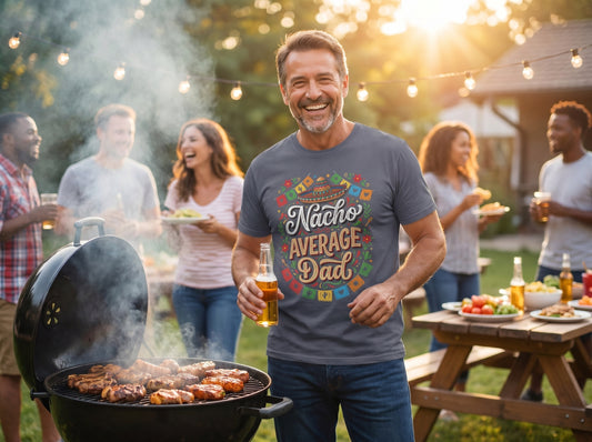 Nacho Average Dad Celebration T-Shirt | Funny Father's Day Tee