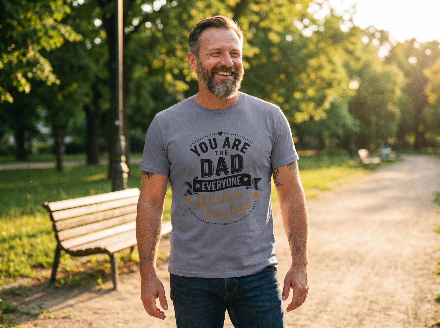The Dad Everyone Wishes For – Vintage Premium T-Shirt