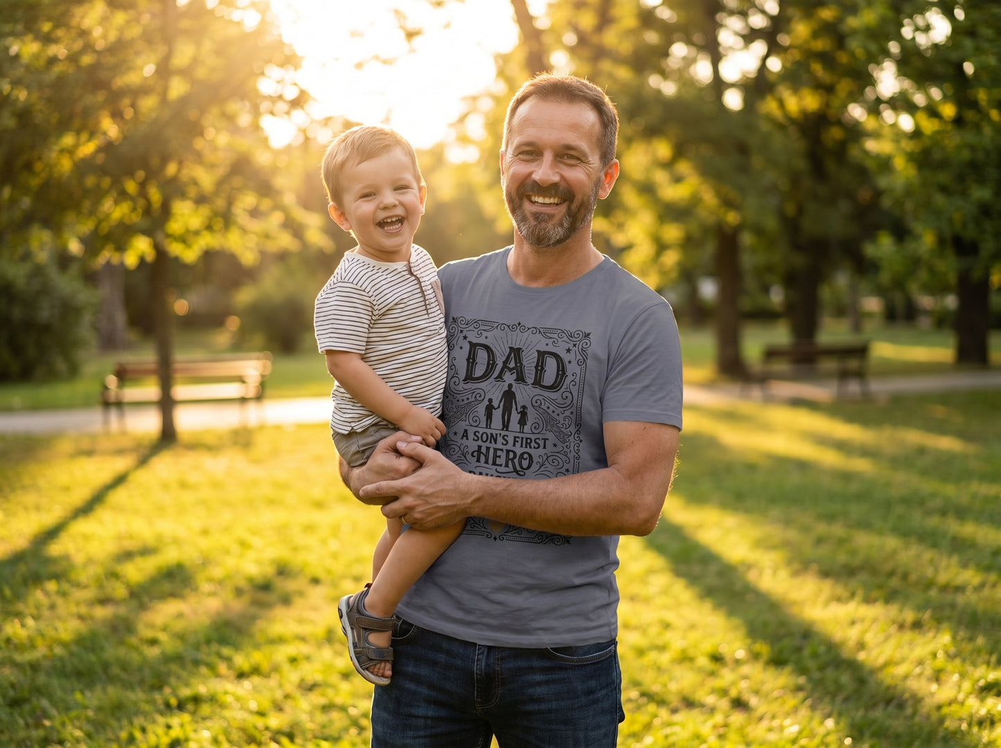 Dad's Legacy: Hero &amp; Love T-Shirt | Father's Day Gift