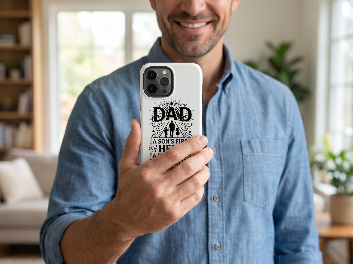 A Son's Hero, A Daughter's First Love – Dad Phone Case