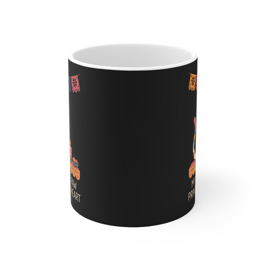 My Cat Left Paw Prints On My Heart | Day of the Dead Cat Mug