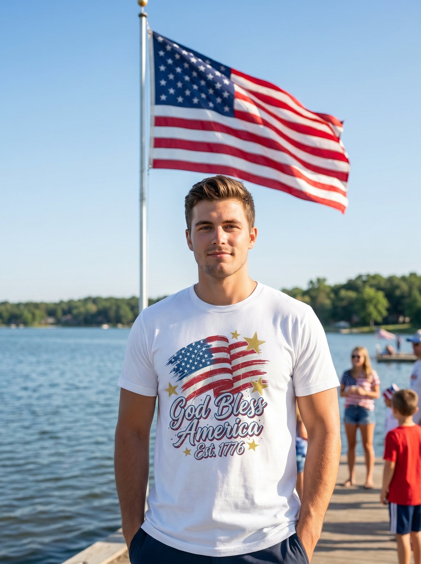 Heritage Americana Flag Graphic T-Shirt