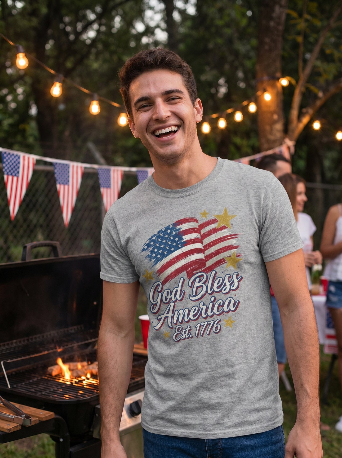 Heritage Americana Flag Graphic T-Shirt