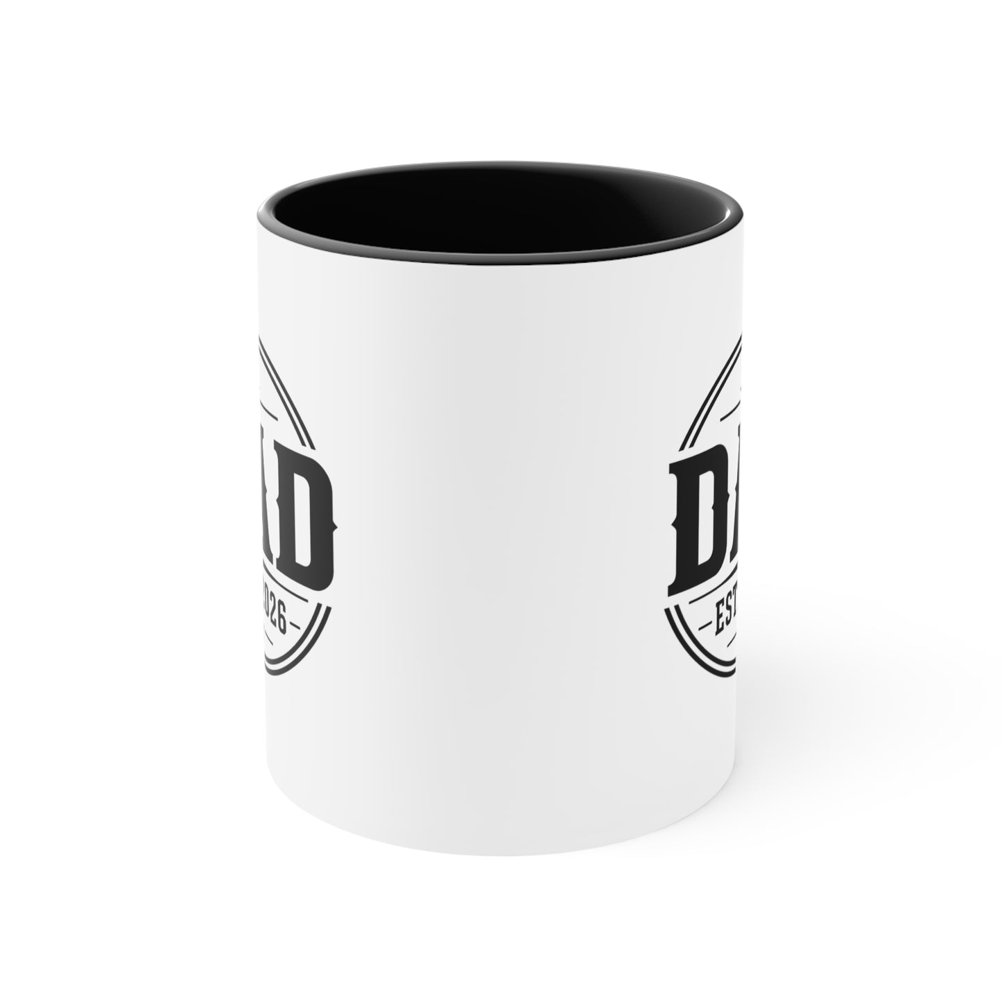 Dad Est. 2026 Accent Mug