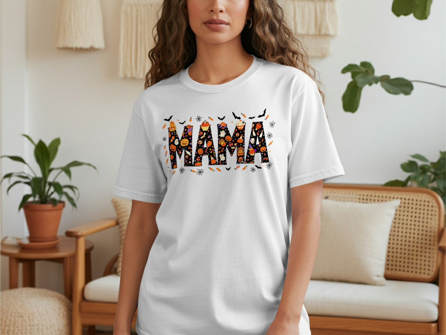 Halloween Themed Mama Graphic Tee product type