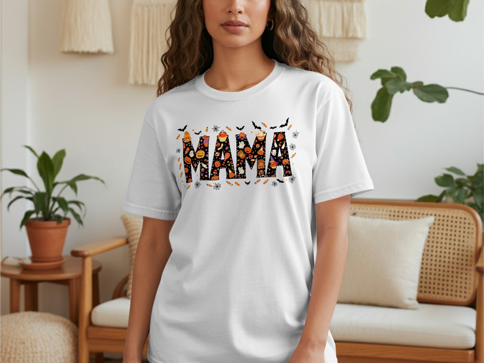 Halloween Themed Mama Graphic Tee product type