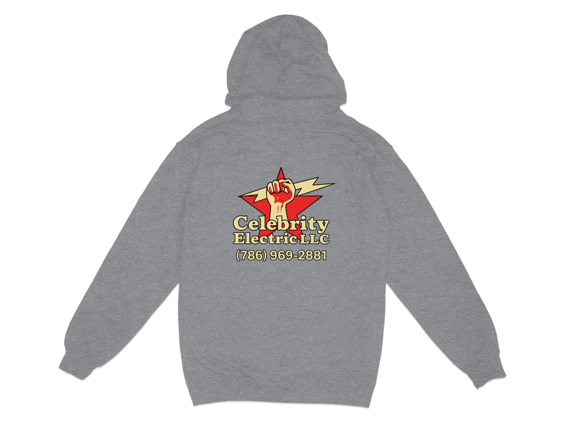 Celebrity Electric LLC Grey Hoodie product type