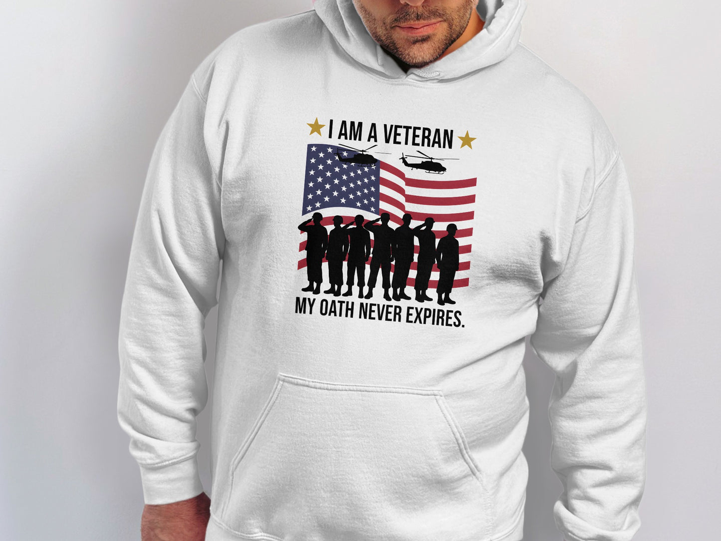 I Am A Veteran My Oath Never Expires Hoodie