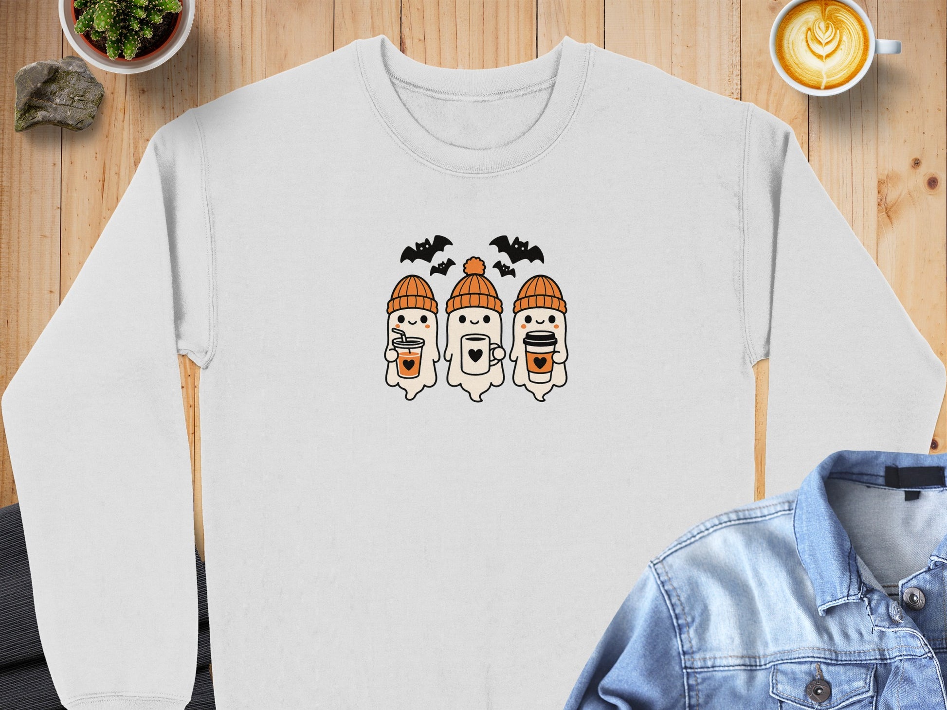 Cute Ghosts Halloween Design Sweatshirt product type