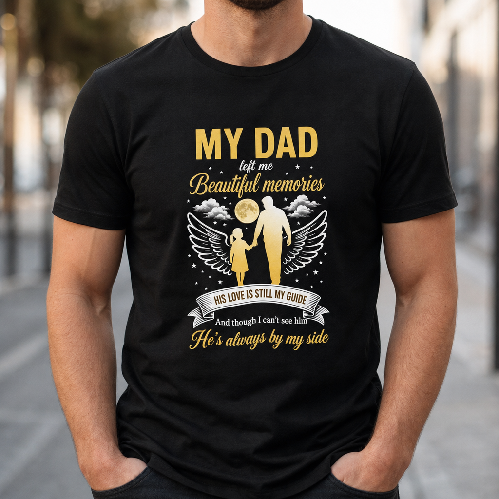 Dad's Eternal Guide Memorial T-Shirt – Claude lifestyle city 1