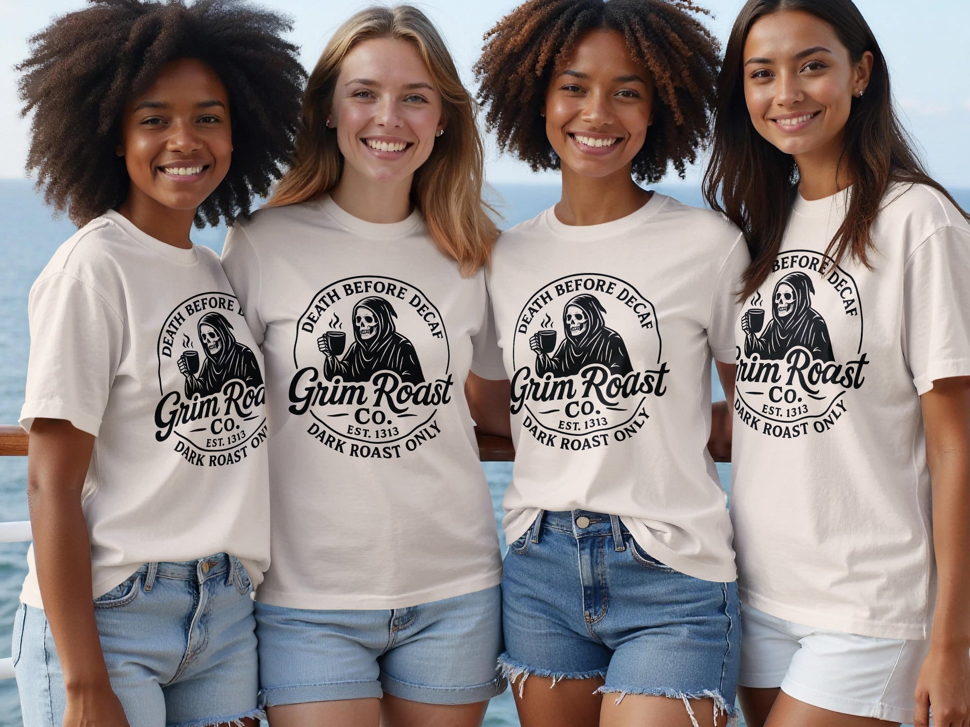 Grim Roast Co. Death Before Decaf Graphic Tee product type