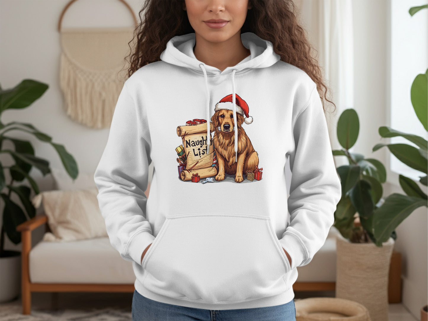 Naughty List Holiday Dog Hoodie Perfect for Festive Season