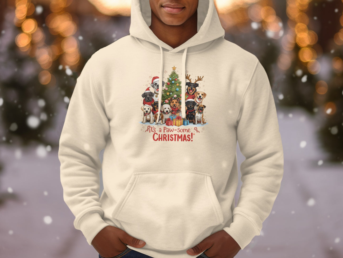 It's a Paw-some Christmas Hoodie for the holiday season