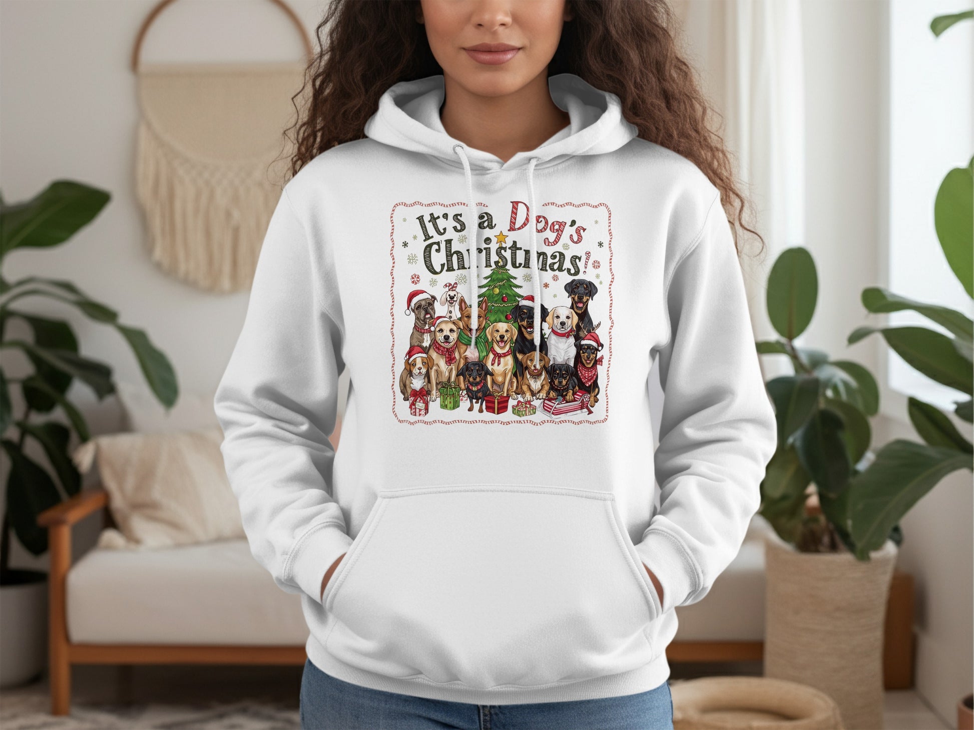 It's a Dog's Christmas Hoodie for Dog Lovers