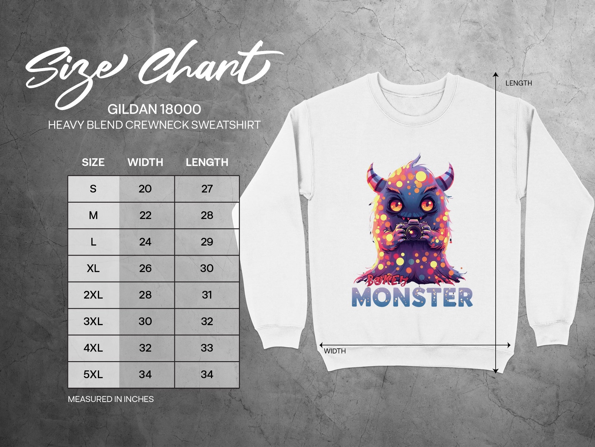 Adorable Colorful Monster Graphic Sweatshirt product