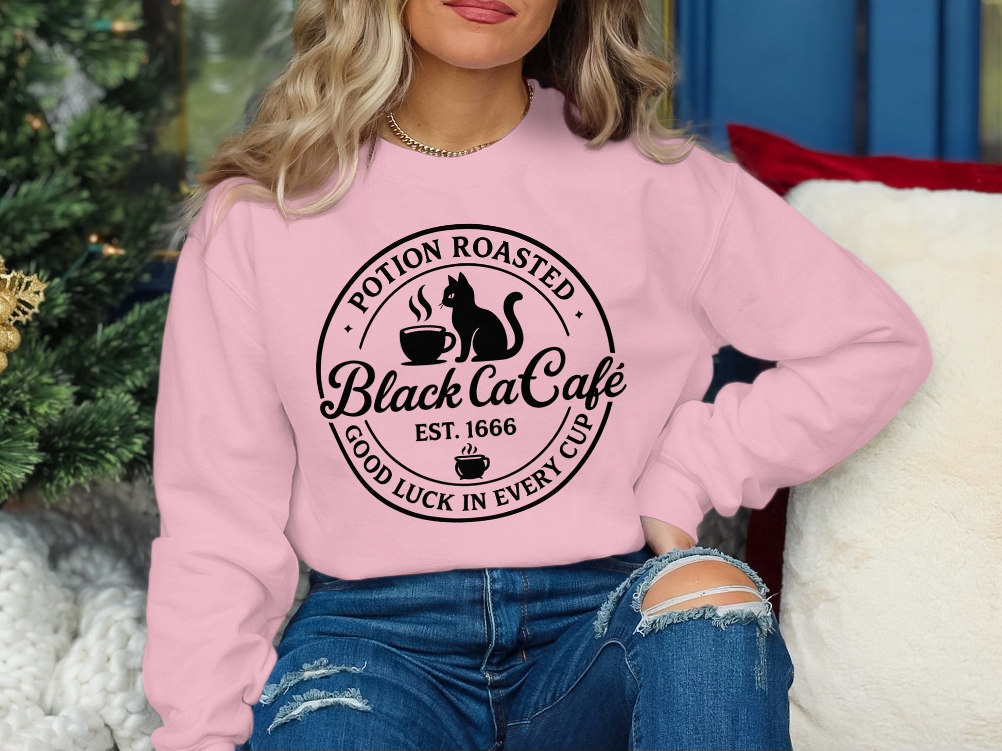 Potion Roasted Black Cat Café Sweatshirt product