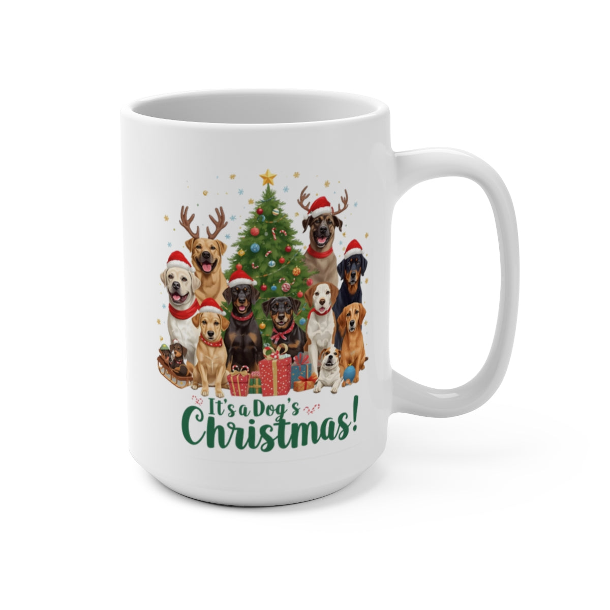 It's a Dog's Christmas Mug for Holiday Season