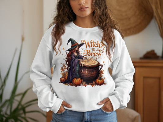Witch's Brew Halloween Sweatshirt Cozy Fall Apparel product