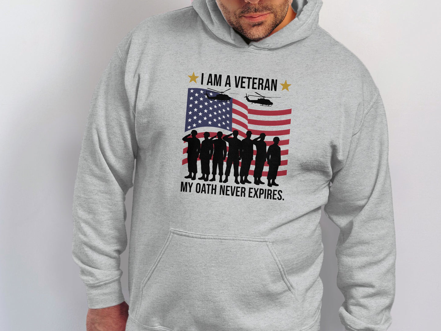 I Am a Veteran My Oath Never Expires Hoodie